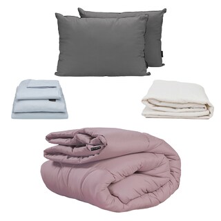 Foto 1 | Edredón Dicasa Homy Color Lila+ Protector Cloud + Sábanas Softy Platinum + Almohadas 2 Pack King Size