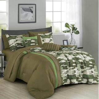 Foto 1 | Juego De Edredón Mada Kai Verde Militar King Size