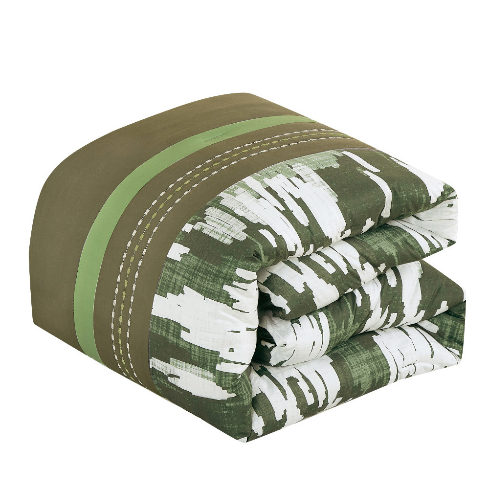 Foto 4 | Juego De Edredón Mada Kai Verde Militar King Size