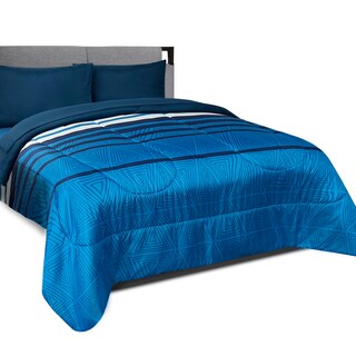 Foto 1 | Edredón Set King Size Extra Suave Con Sábanas Azul Dos Vistas Celestio