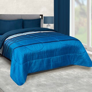 Foto 2 | Edredón Set King Size Extra Suave Con Sábanas Azul Dos Vistas Celestio