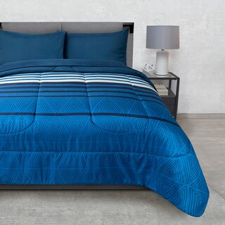 Foto 3 | Edredón Set King Size Extra Suave Con Sábanas Azul Dos Vistas Celestio