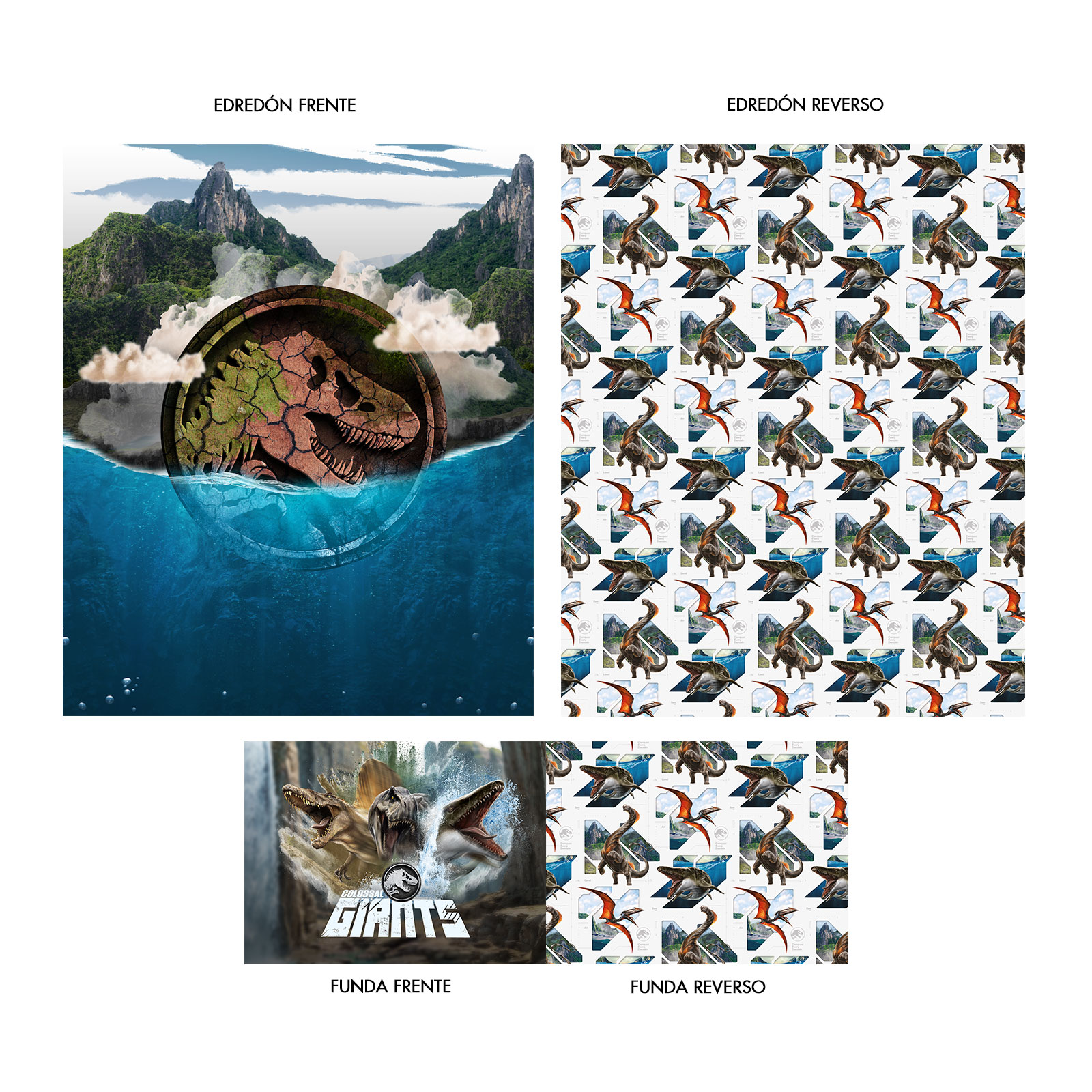 Foto 7 | Set De Edredón Microfibra Jurassic World Ocean