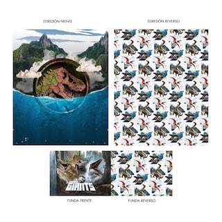 Foto 7 | Set De Edredón Microfibra Jurassic World Ocean