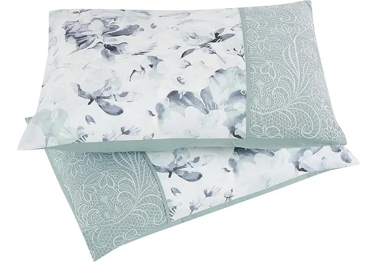 Foto 3 | Set Edredón 7 Pzas Queen Suave Completo Esponjoso Cojines- Mat/Qs Menta
