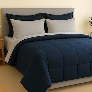 Foto 1 | Set De Edredón Acolchado Tesso Home King Size Capitonado Color Marino Gris