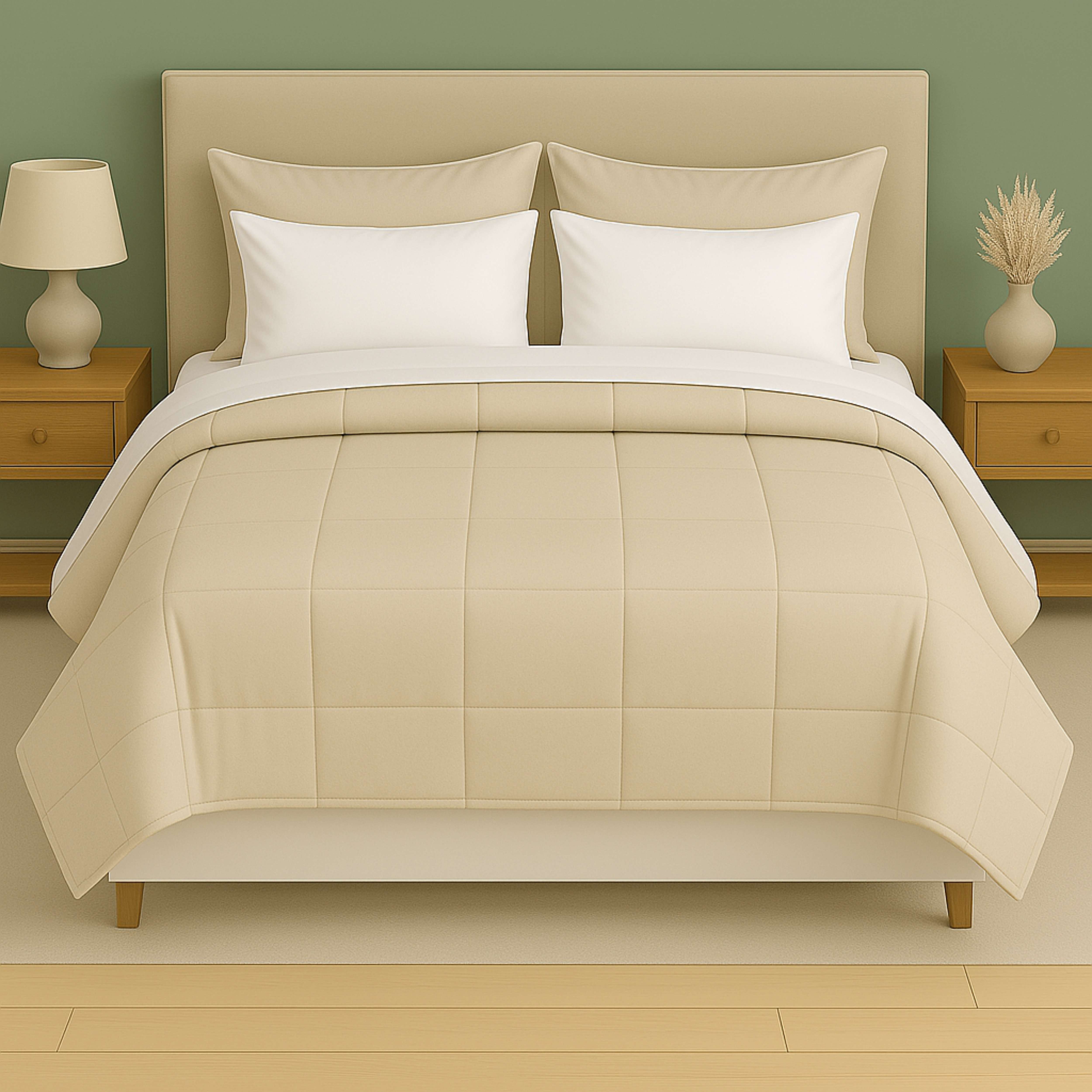 Foto 2 | Set De Edredón Acolchado Tesso Home King Size Capitonado Color Beige