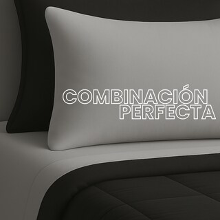 Foto 3 | Set De Edredón Acolchado Tesso Home King Size Capitonado Color Negro Gris