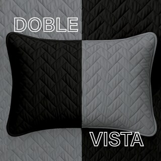 Foto 5 | Set De Edredón Ligero Tesso Home Pinsonic Individual Color Negro Doble Vista
