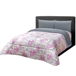 Foto 1 | Edredón Set Matrimonial Elefantito Hogar Chic Color Lila Extra Suave Con Sábanas Dos Vistas