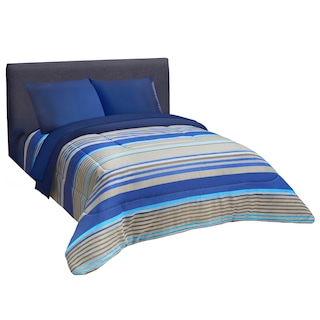 Foto 1 | Edredón Set King Size Elefantito Hogar Titanio Color Azul Extra Suave Con Sábanas Dos Vistas