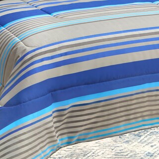 Foto 5 | Edredón Set King Size Elefantito Hogar Titanio Color Azul Extra Suave Con Sábanas Dos Vistas