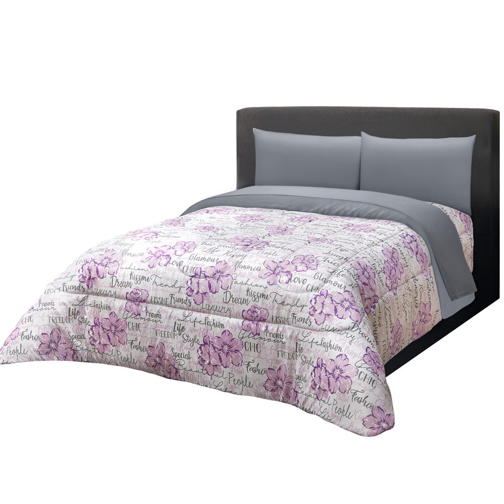 Foto 1 | Edredón Set King Size Elefantito Hogar Chic  Color Lila Extra Suave Con Sábanas  Dos Vistas
