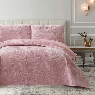 Foto 3 | Edredón Con Fundas King Size Elefantito Hogar Loto Color Rosa Velvet/terciopelo