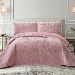 Foto 4 | Edredón Con Fundas King Size Elefantito Hogar Loto Color Rosa Velvet/terciopelo