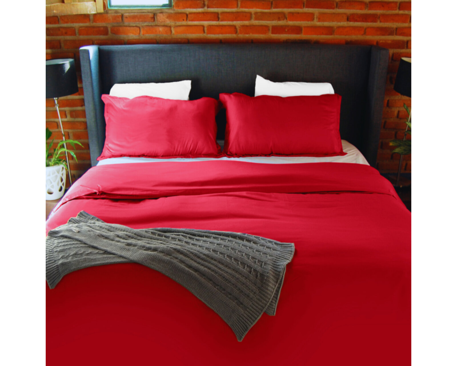 Foto 4 pulgar | Juego de Fundas de Duvet Koala Rebeca Rojo Kng Size