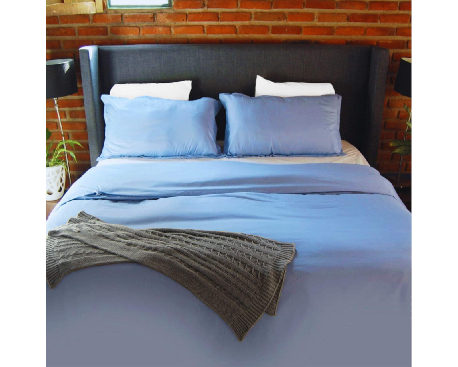 Foto 4 pulgar | Juego de Fundas de Duvet Koala Rebeca Cielo King Size