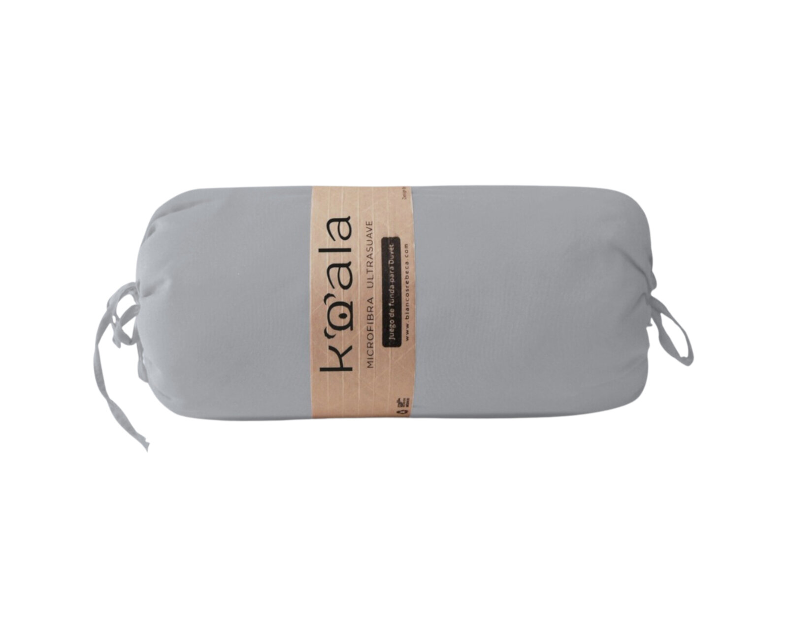 Foto 5 pulgar | Juego de Fundas de Duvet Koala Rebeca Gris Perla King Size