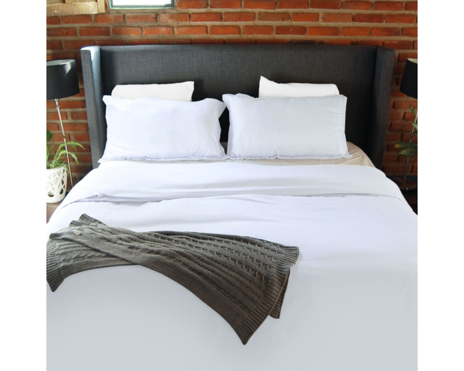 Foto 3 | Juego de Fundas de Duvet Koala Rebeca Blanco King Size