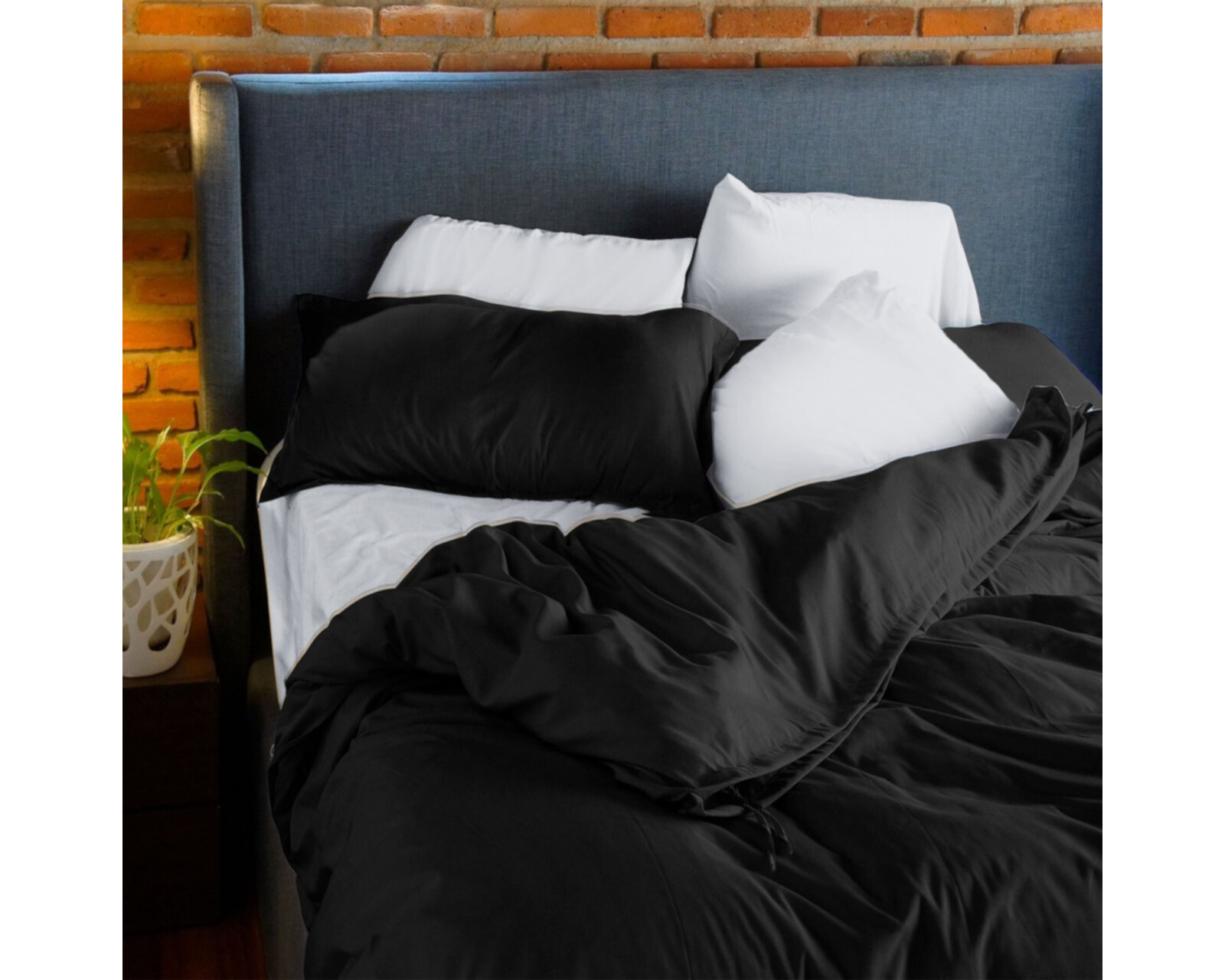 Foto 2 | Juego de Fundas de Duvet Koala Rebeca Negro King Size