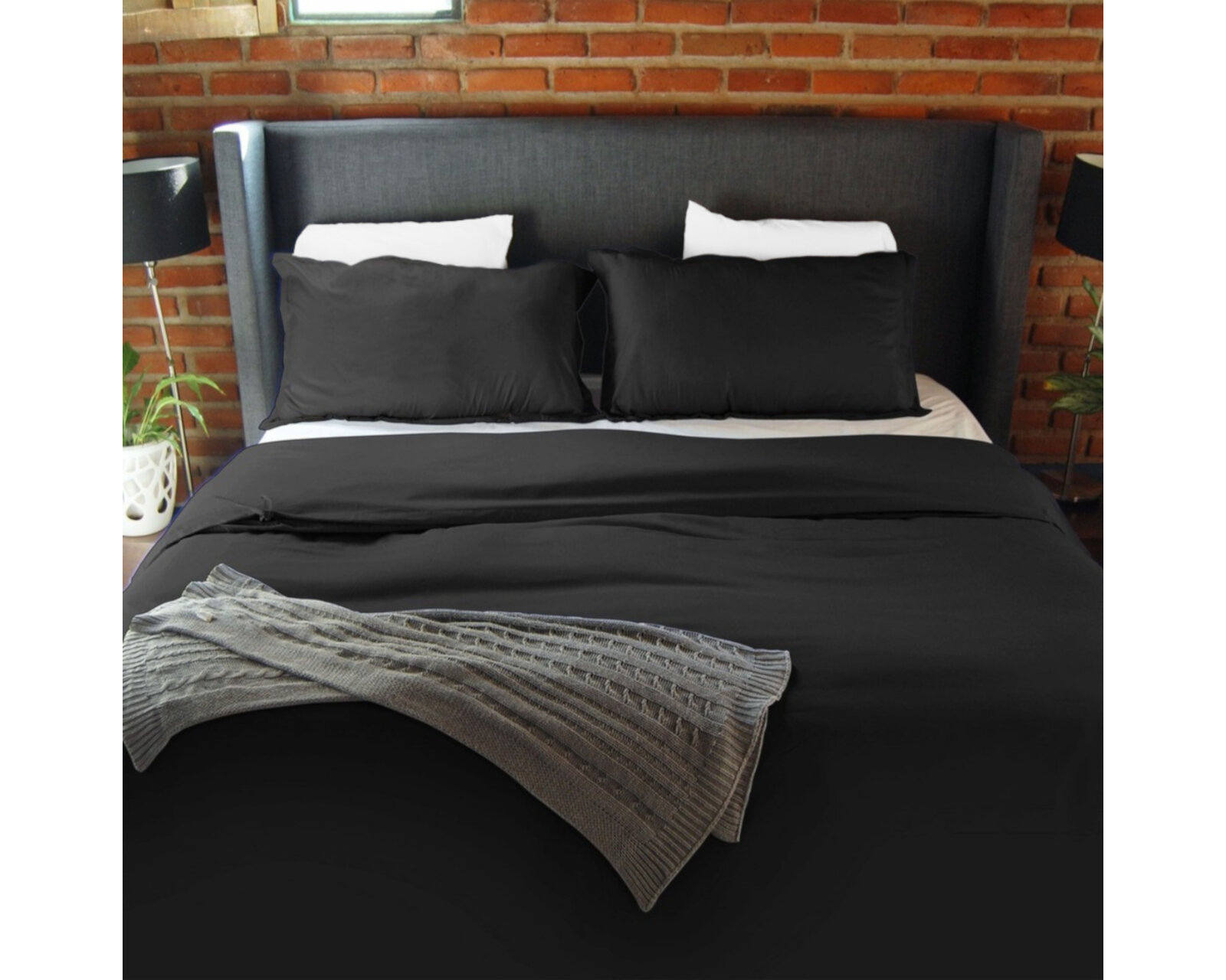 Foto 4 pulgar | Juego de Fundas de Duvet Koala Rebeca Negro King Size
