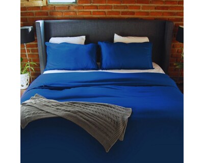 Foto 3 | Juego de Fundas de Duvet Koala Rebeca Azul Marino King Size