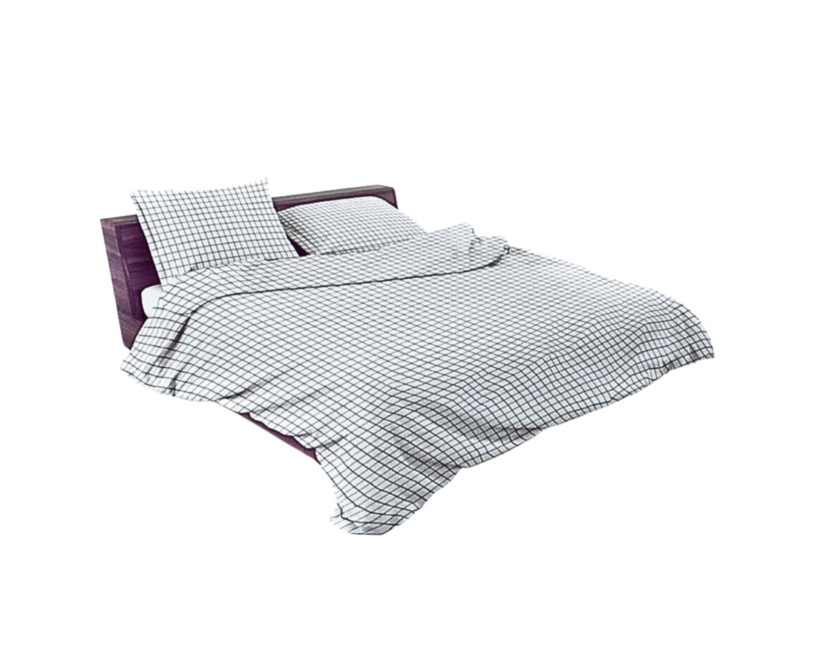 Foto 6 pulgar | Juego de Fundas Rebeca de Duvet Koala Cuadro Gris King Size