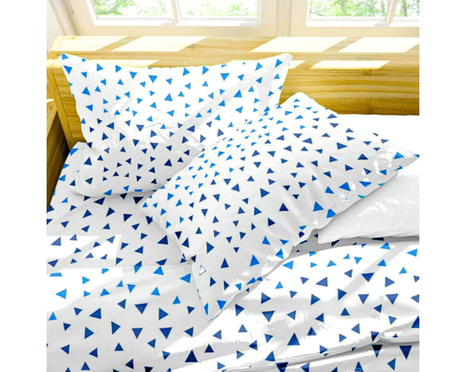 Foto 4 pulgar | Juego De Fundas De Duvet Koala Rebeca Pirámide Azul King Size Set de 3 piezas