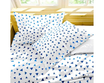 Foto 3 | Juego De Fundas De Duvet Koala Rebeca Pirámide Azul King Size Set de 3 piezas