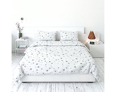 Foto 1 | Juego De Fundas De Duvet Koala Rebeca Estrella Gris Matrimonial/queen Set de 3 piezas