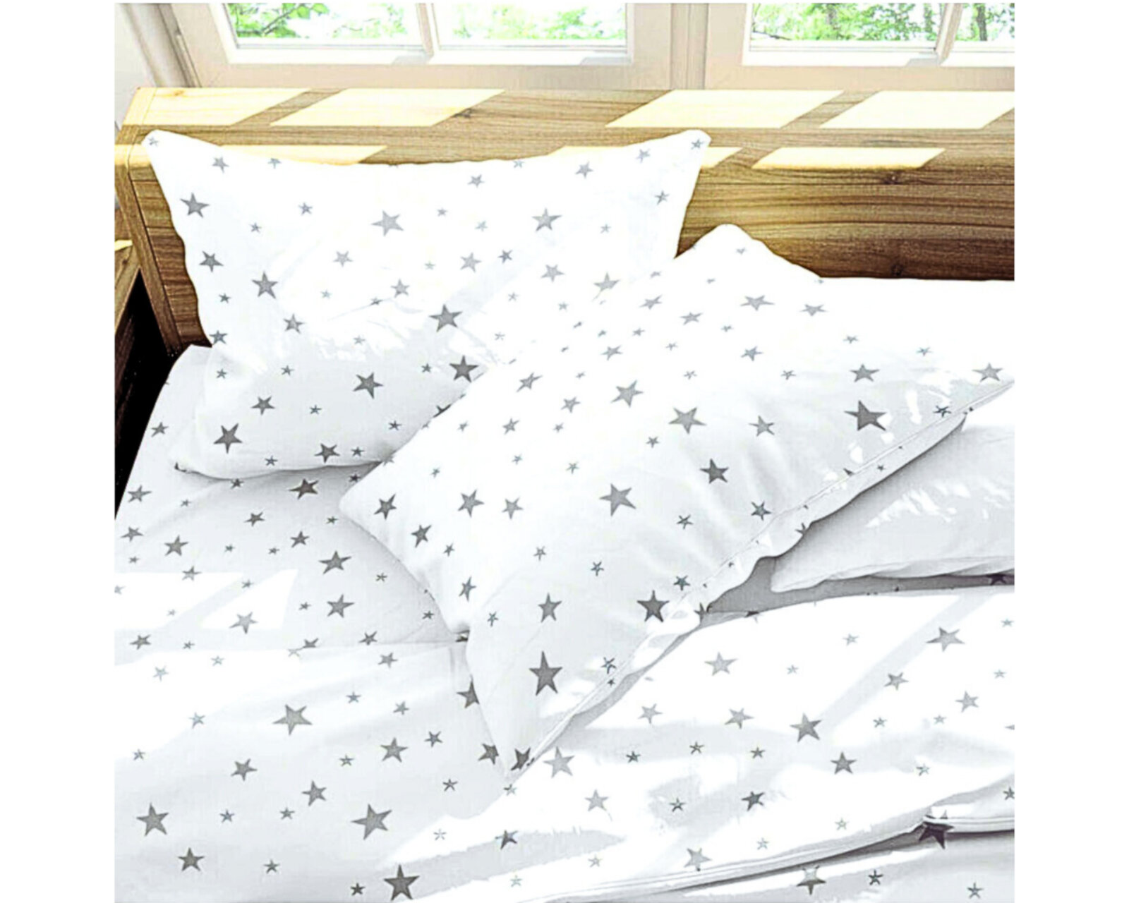 Foto 4 pulgar | Juego De Fundas De Duvet Koala Rebeca Estrella Gris Matrimonial/queen Set de 3 piezas