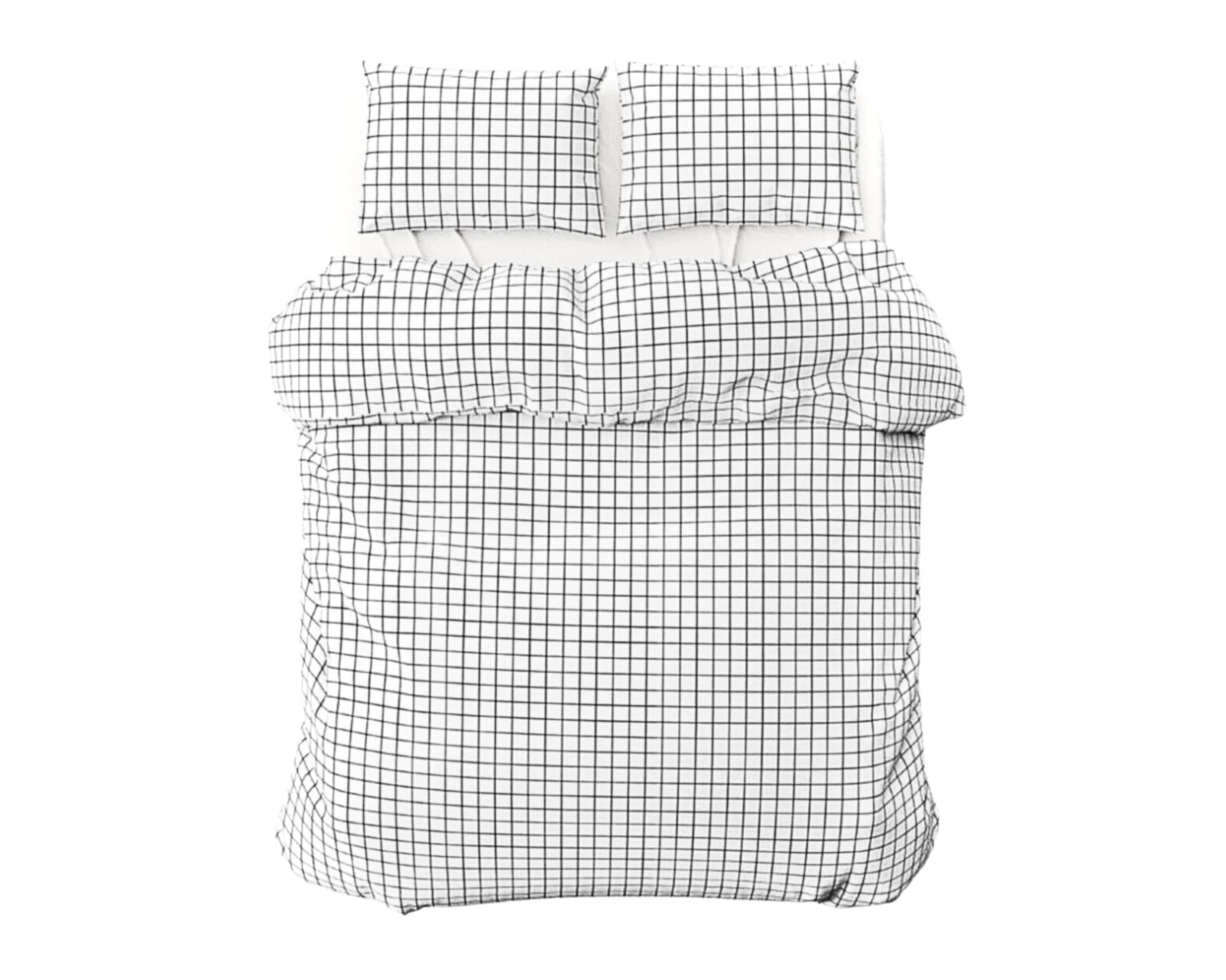 Foto 4 | Juego De Fundas De Duvet Koala Rebeca Cuadro Gris Individual Set de 2 piezas