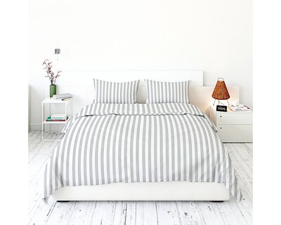 Foto 1 | Juego De Fundas De Duvet Koala Rebeca Raya Gris Matrimonial/queen Set de 3 piezas