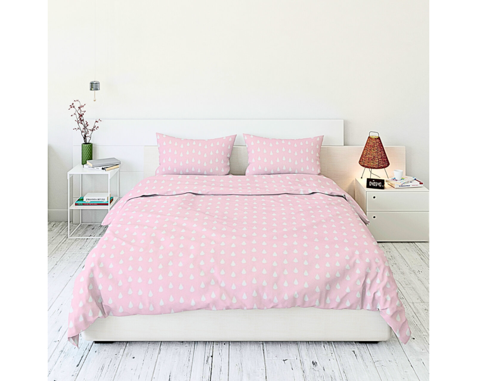 Foto 1 | Juego De Fundas De Duvet Koala Rebeca Gota Rosa Matrimonial/queen Set de 3 piezas