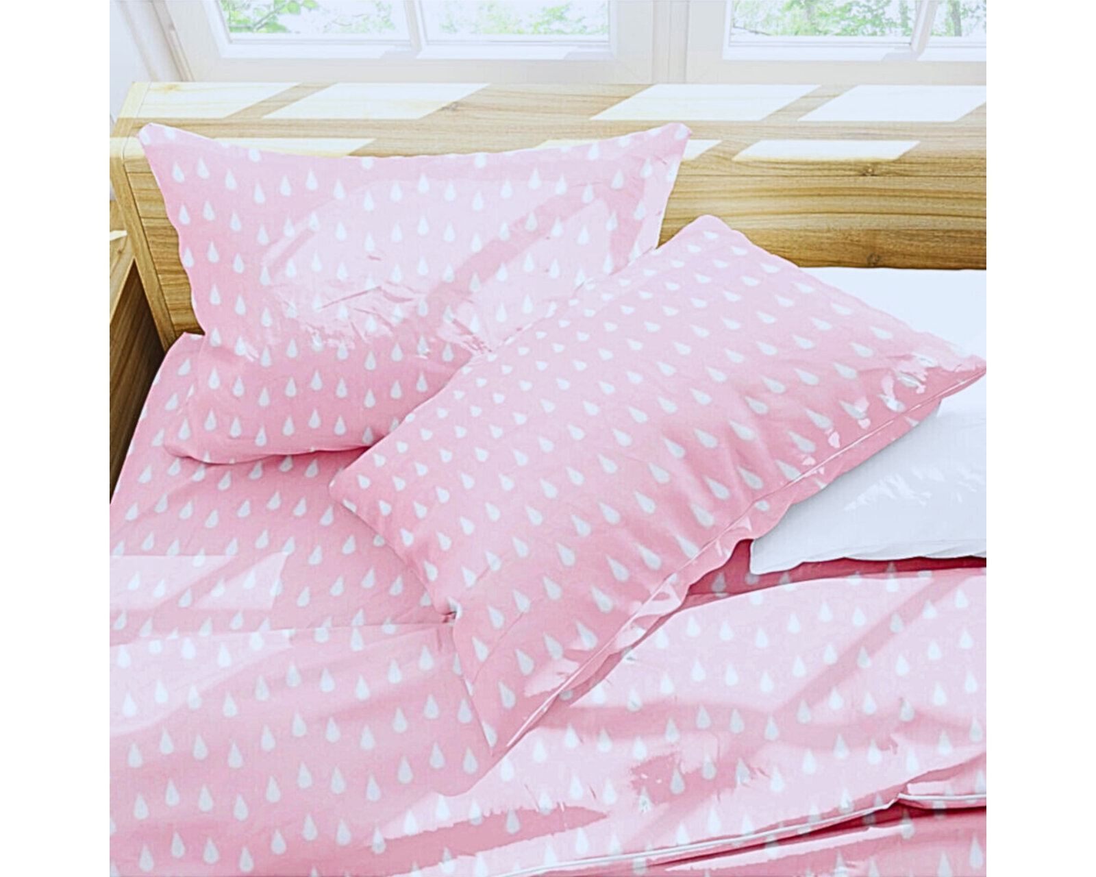 Foto 4 pulgar | Juego De Fundas De Duvet Koala Rebeca Gota Rosa Matrimonial/queen Set de 3 piezas
