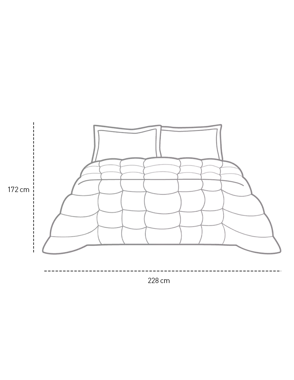 Foto 6 pulgar | Juego de Funda Bluelander Duvet para Edredon Individual Blanco