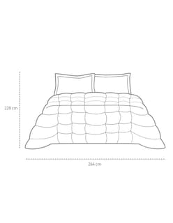 Foto 5 | Juego de Funda Duvet para Edredon King Size Azul Bluelander