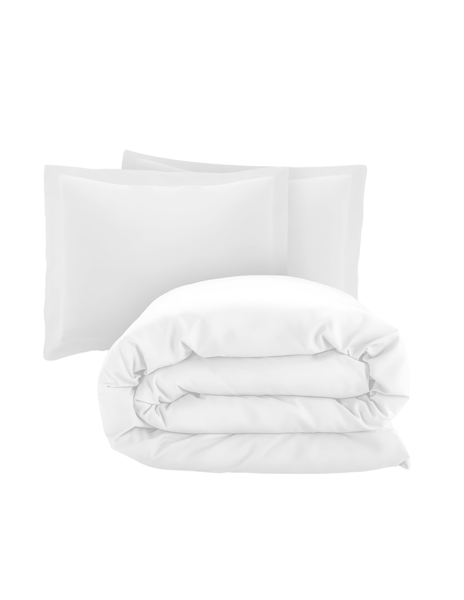 Foto 2 pulgar | Juego de Funda Bluelander Duvet para Edredon King Size Blanco