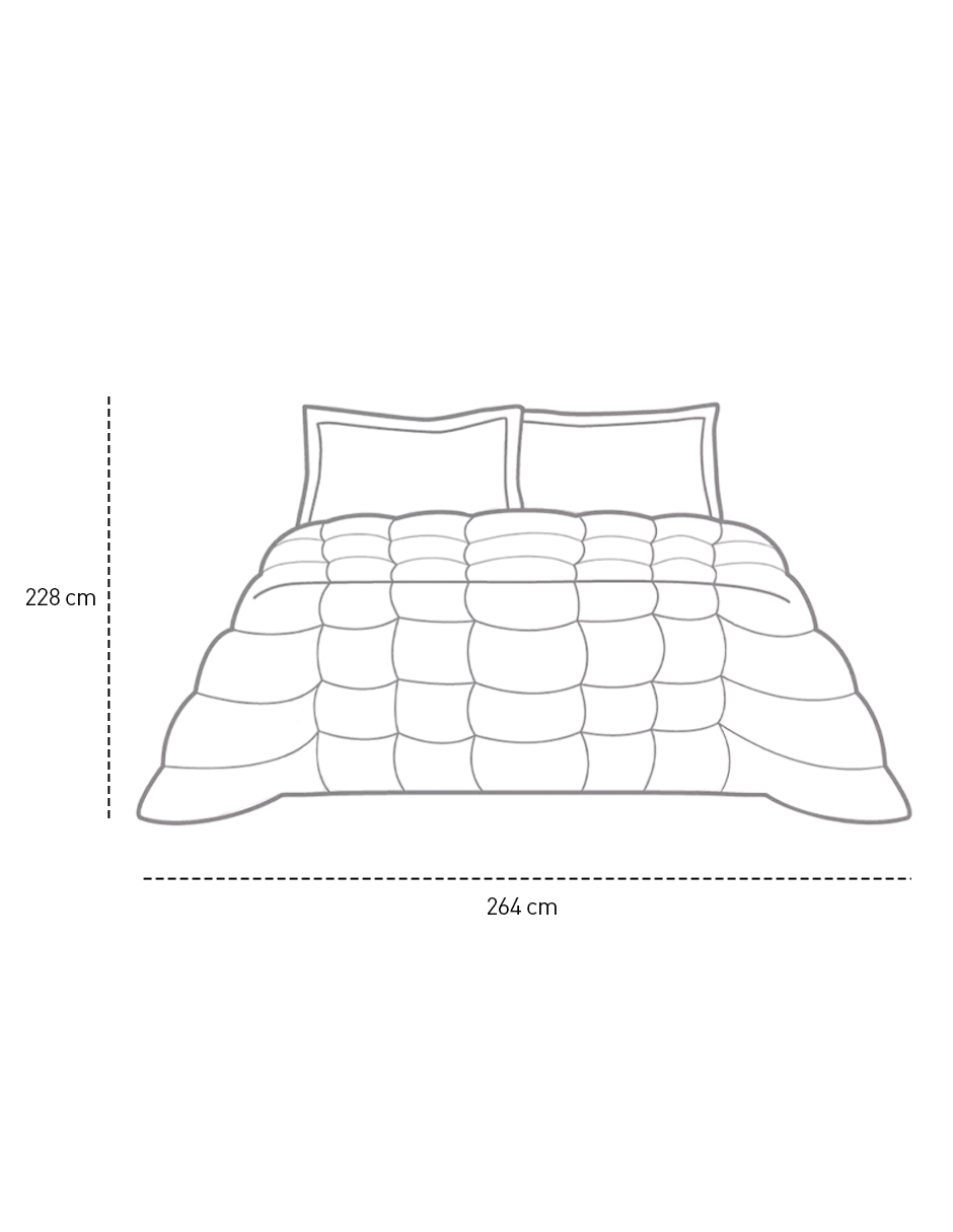 Foto 6 pulgar | Juego de Funda Bluelander Duvet para Edredon King Size Blanco