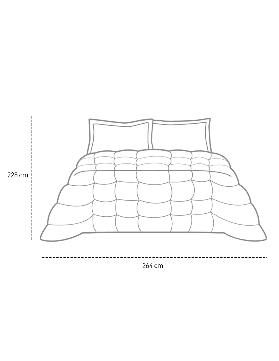 Foto 6 pulgar | Juego de Funda Duvet para Edredon King Size Gris Bluelander