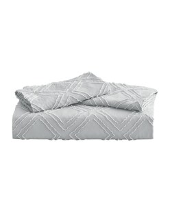 Foto 1 | Juego De Funda Duvet Para Edredon King Size Rombos Gris Bluelander