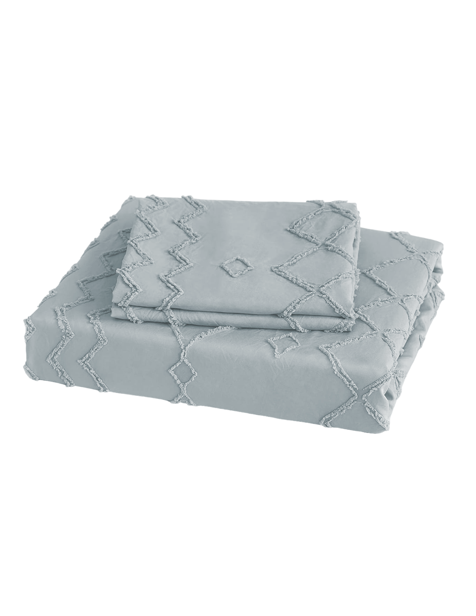 Foto 2 pulgar | Juego De Funda Duvet Para Edredon Individual Lineas Gris Bluelander