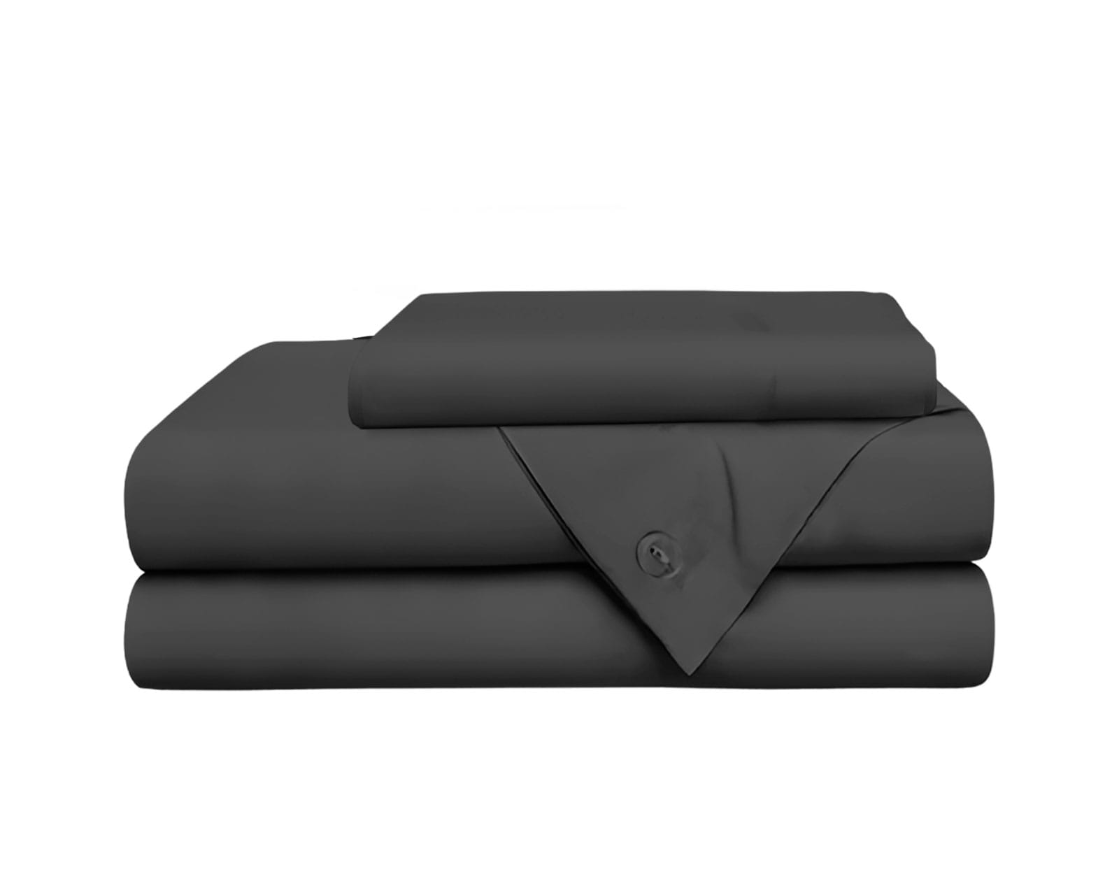 Juego De Funda Duvet Para Edredón Matrimonial Lisa Negro Bluelander $339