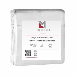 Foto 1 | Juego De Fundas De Duvet Tencel -rebeca -blanco -king Size