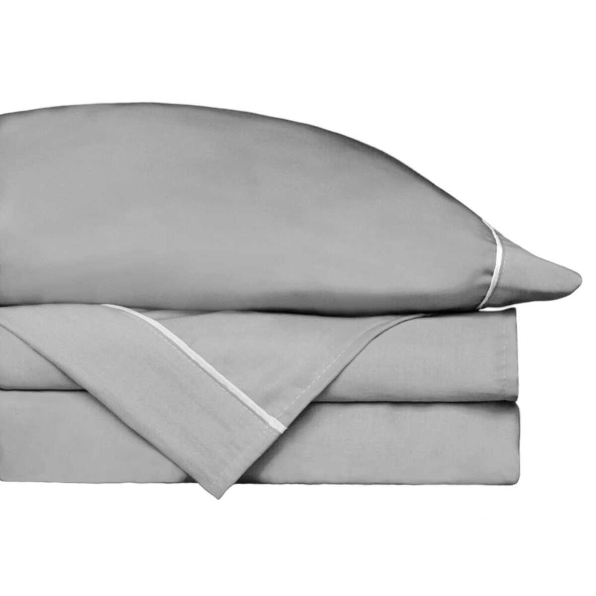 Foto 4 pulgar | Juego De Fundas De Duvet Tencel -rebeca -gris -individual