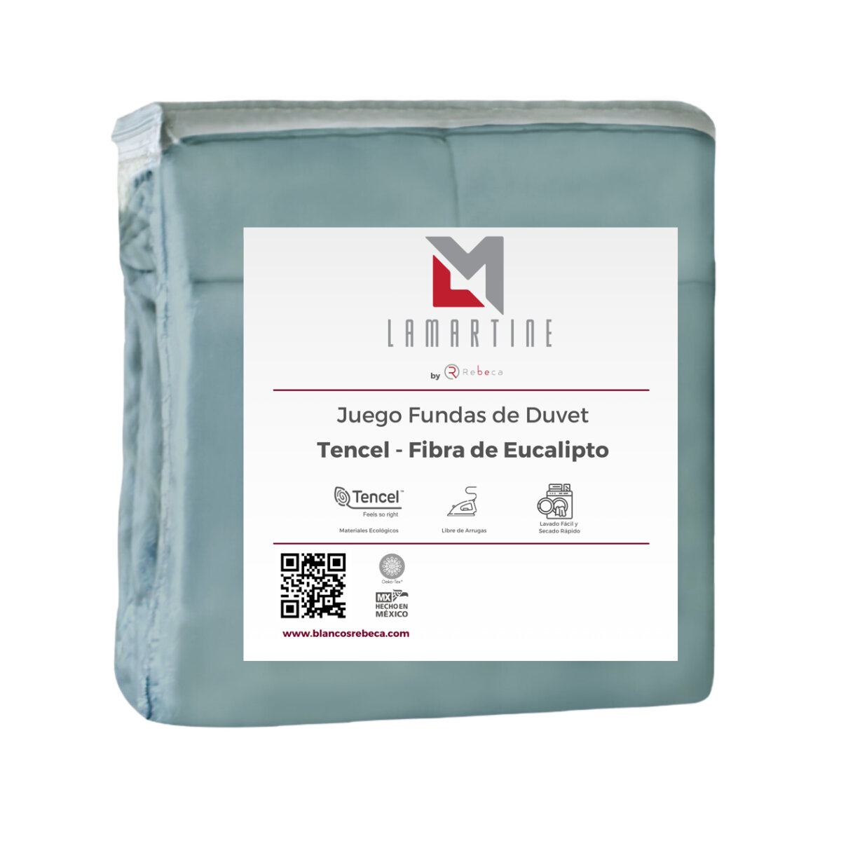 Juego De Fundas De Duvet Tencel -rebeca -verde -individual