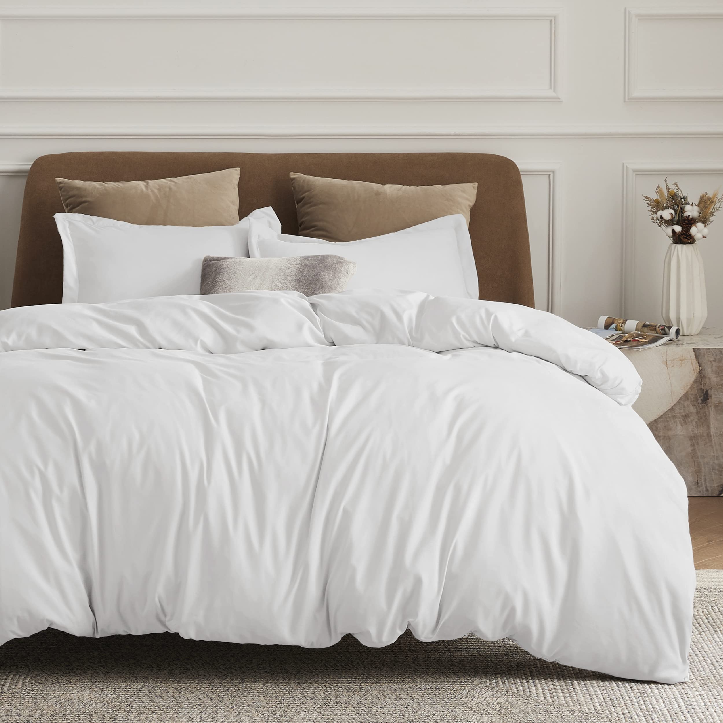 Foto 3 pulgar | Funda de Edredón Bedsure Queen Size Poliéster Blanco - Venta Internacional