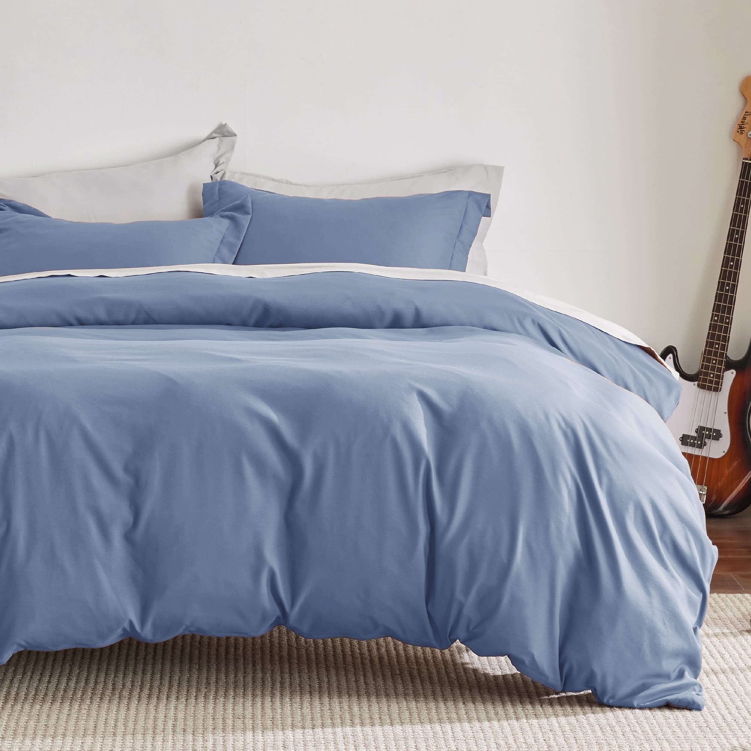Foto 2 | Funda de Edredón Queen Size Azul Pizarra - Venta Internacional