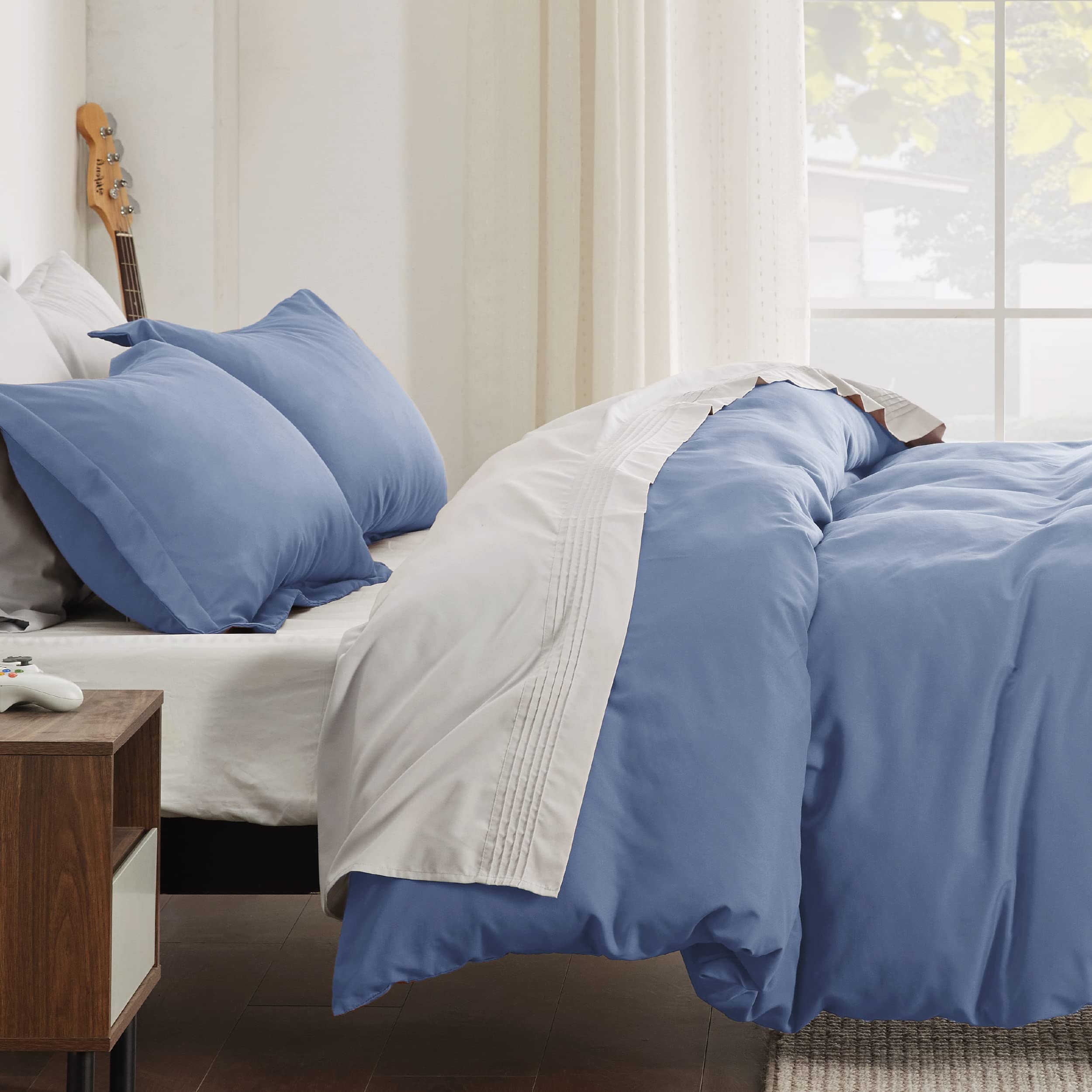 Foto 5 | Funda de Edredón Queen Size Azul Pizarra - Venta Internacional