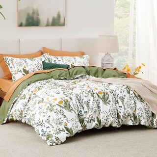 Foto 2 | Funda de Edredón Bedsure King Algodón Reversible con Estampado Floral - Venta Internacional